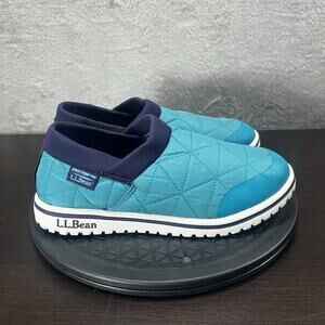 LL Bean Kids Size 5 Ultralight PrimaLoft Blue Casual Slip On All Weather Shoes